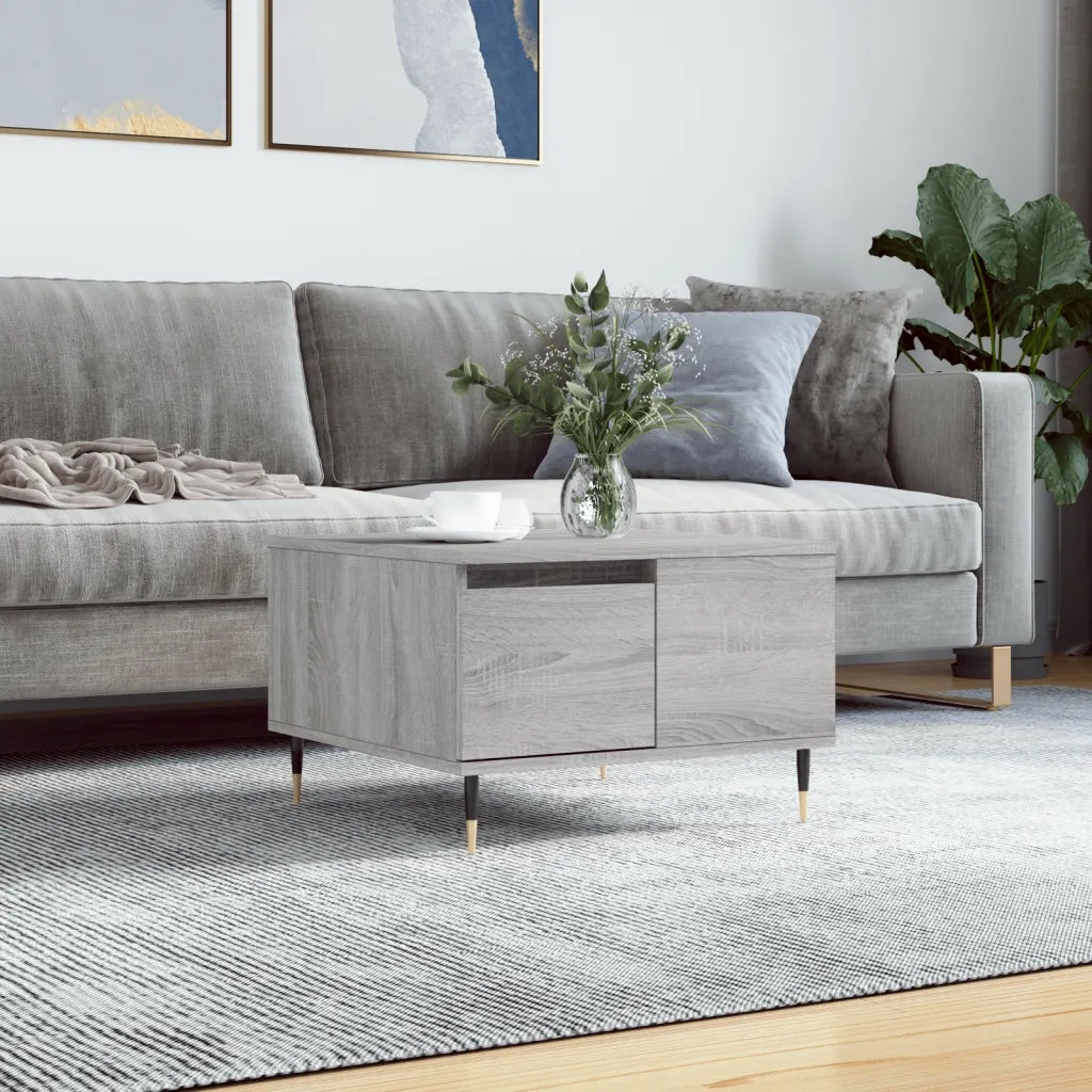 Tavolino salotto | Tavolino da caff¨¨ | Tavolino da Soggiorno Grigio Sonoma 55x55x36,5 cm Legno Multistrato