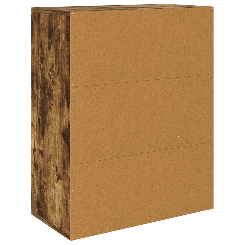 Credenza | Madia | Buffet da pranzo | Armadio da pranzo Rovere Fumo 60x30x75 cm in Legno Multistrato