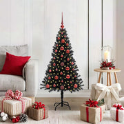Albero di Natale con 150 LED con supporto Nero 120 cm PVC 3396456