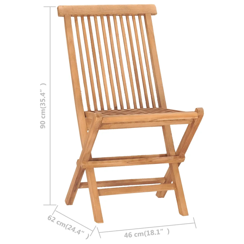Set da Pranzo da Giardino 9 pz Pieghevole in Massello di Teak 3059969