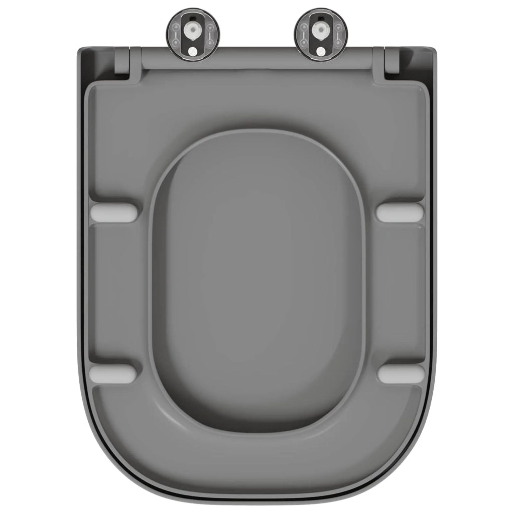 Sedile del WC Grigio 47,5 x 35 x 3,6 cm Duroplast 42002359