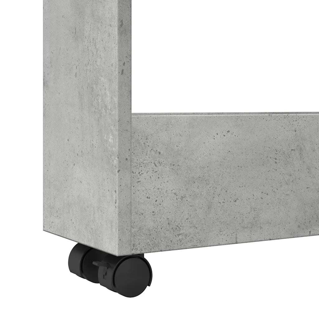 Carrello Stretto a 3 Livelli Grigio Cemento in Truciolato 855244