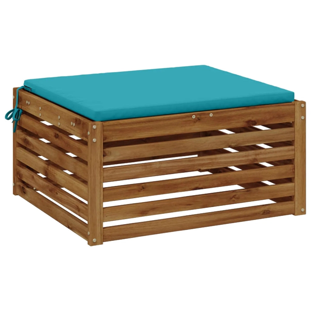 Cuscino per Sedia in Unico Pezzo SOEST 100% Poliestere Turchese 944987
