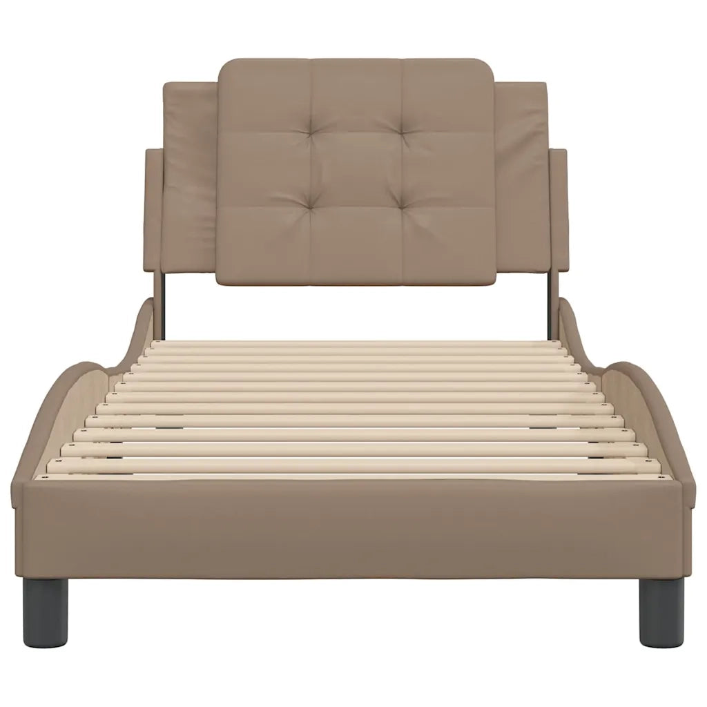 Giroletto senza Materasso Zadar Cappuccino 100x200 cm in Similpelle 3208167