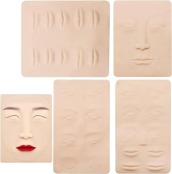 Formazione pratica per microblading - stencil per allenamento - velo per tattoo bianco - regalo ideale per principianti di trucco.