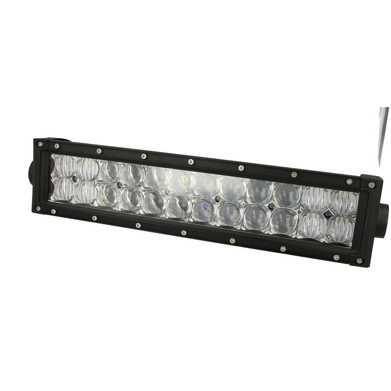 Barra Led 72W 341mm 9V-60V Doppia Fila 24X3W Lente Combo IP67 Per Fuoristrada Jeep SUV Camper