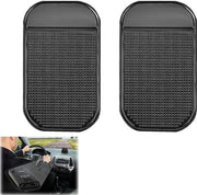 Set di 2 mattonelle antiscivolo per auto, mattonella antiscivolo per telefoni cellulari, mattonella antiscivolo per telefoni auto, mattonelle antiscivolo per auto, per il posizionamento di telefoni cellulari, chiavi, occhiali da sole, monete (14 x 8 cm)