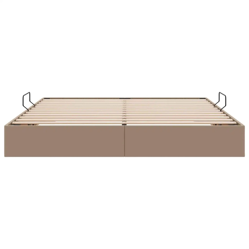 Letto ottomano Cappuccino 180 x 200 cm Pelle Sintetica 3442785
