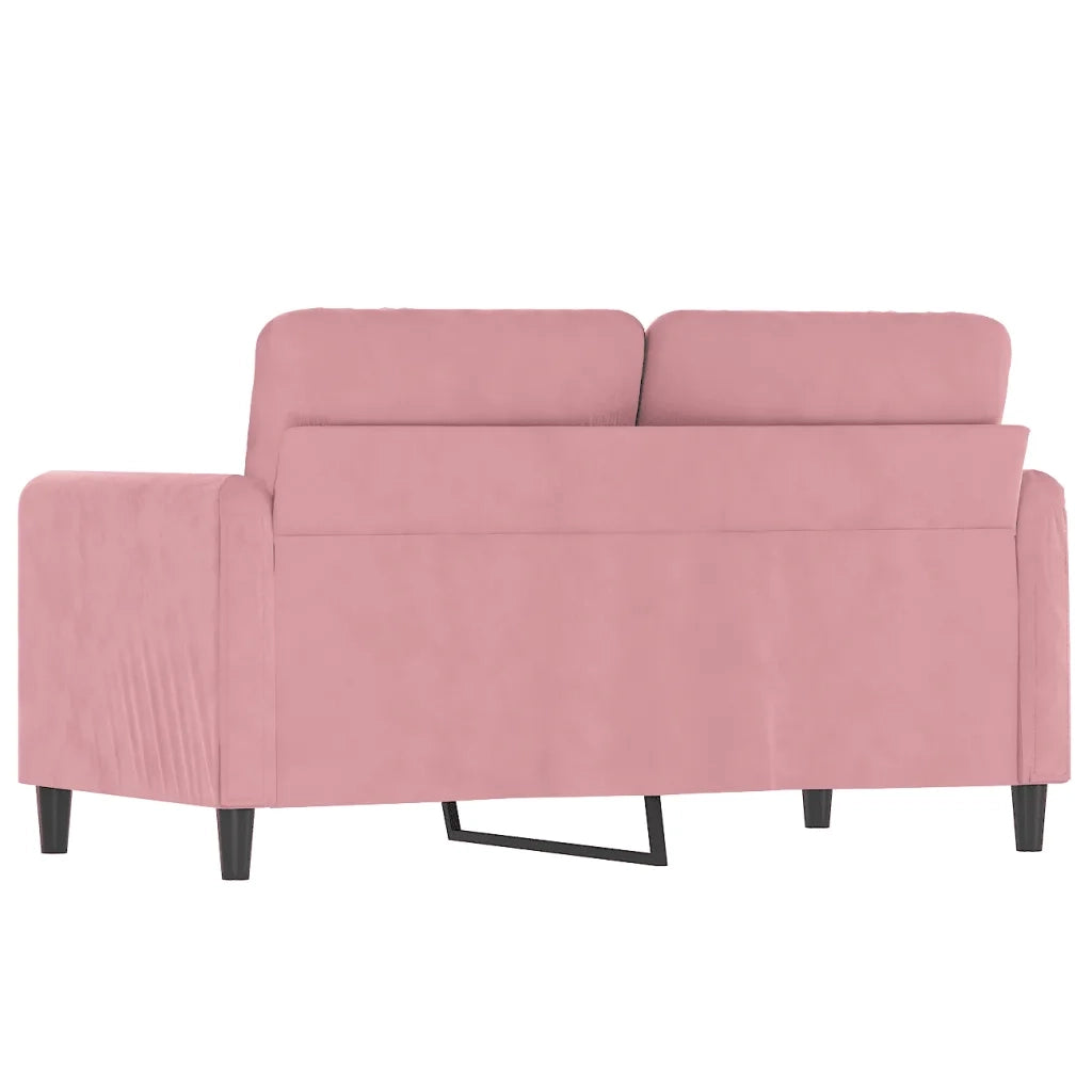 Divano a 2 Posti Rosa 120 cm in Velluto 359435