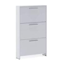 SCARPIERA ANJA 3 RIBALTE 69X28XH116CM BIANCA.