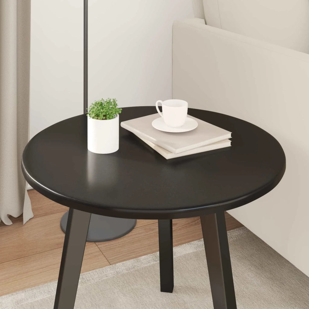 Piano del tavolo Nero Ø 50 x 1,5 cm Legno multistrato 880392