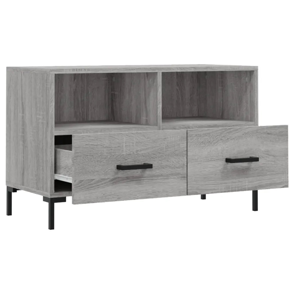 Mobile Porta TV-Mobile per TV-Credenza TV Grigio Sonoma 80x36x50 cm in Legno Multistrato 960862