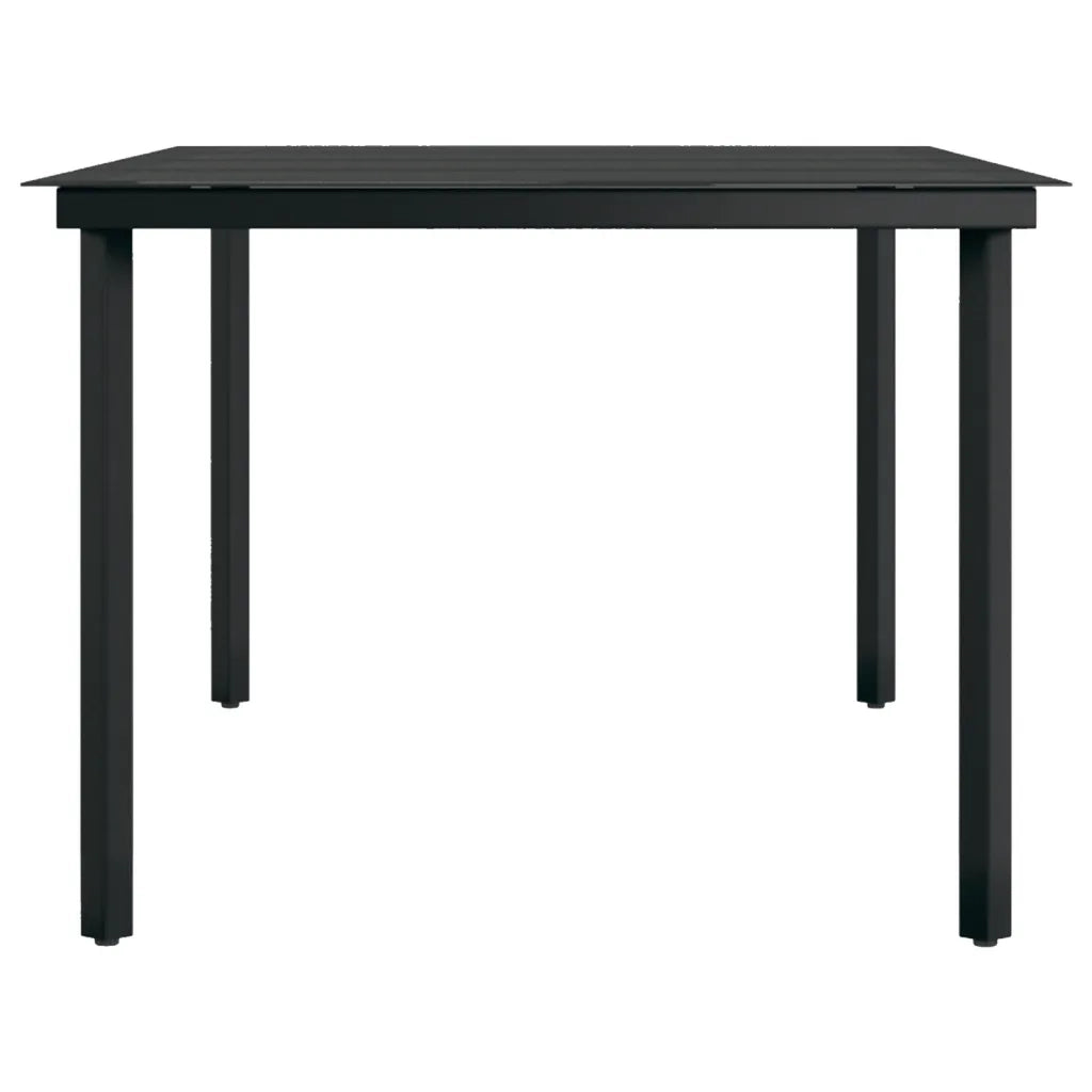 Set da Pranzo per Giardino 7 pz con Cuscini Neri cod mxl 46840
