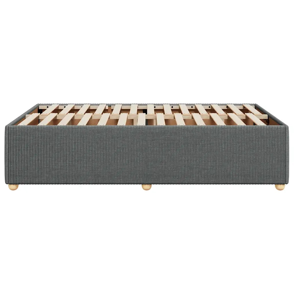 Letto matrimoniale | Letto per adulti | Giroletto senza Materasso Grigio Scuro 120x200 cm Tessuto
