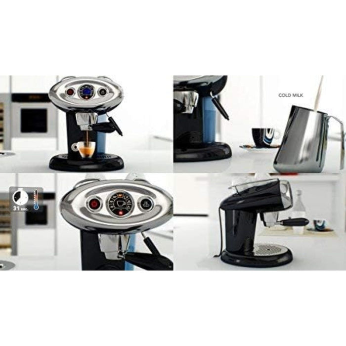 ILLY x7.1 - m.d.c. iperespresso nera con lancia a vapore