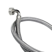 Tubo di carico in treccia di acciaio inox gigante con curvetta 200 cm