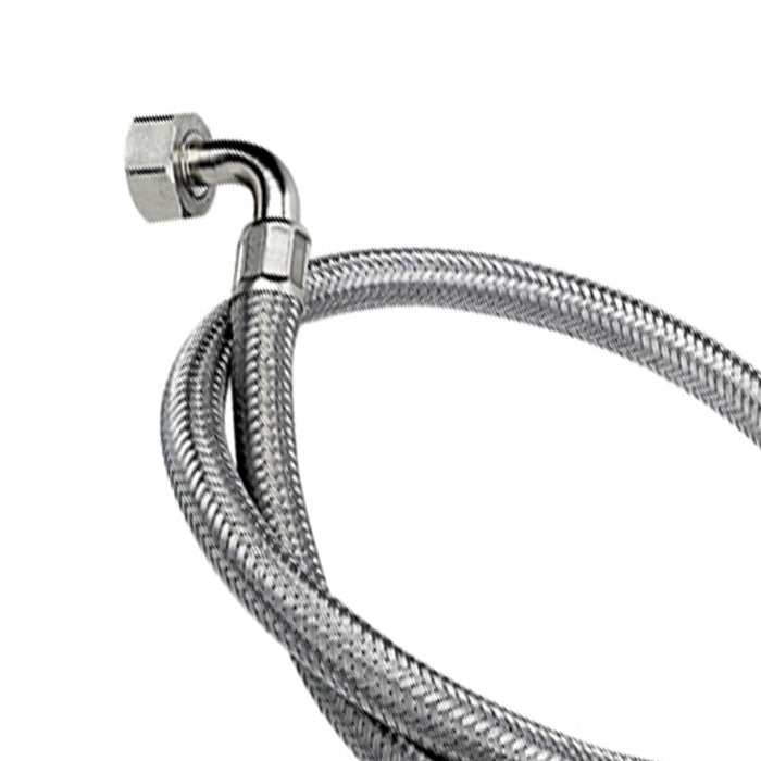 Tubo di carico in treccia di acciaio inox gigante con curvetta 200 cm