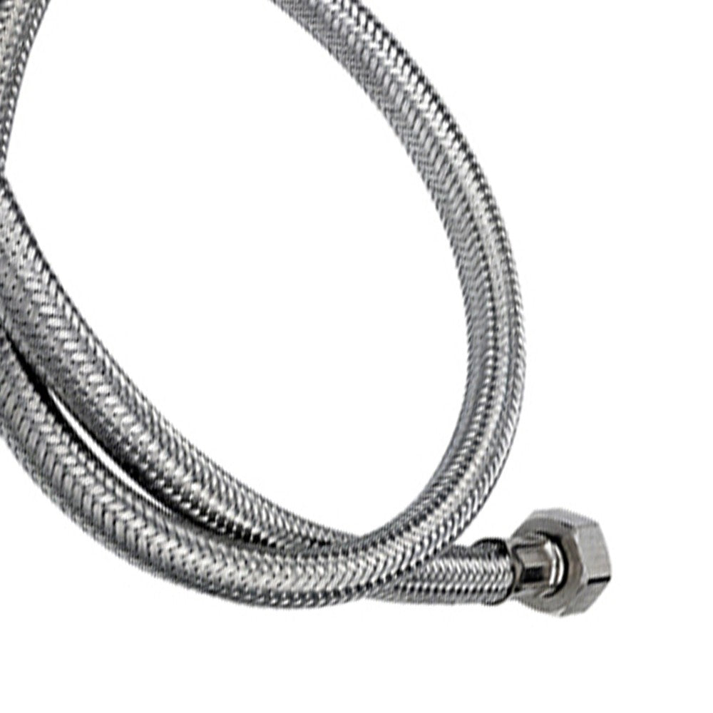 Tubo di carico in treccia di acciaio inox gigante con curvetta 200 cm