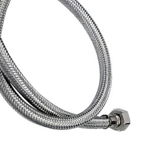 Tubo di carico in treccia di acciaio inox gigante con curvetta 200 cm