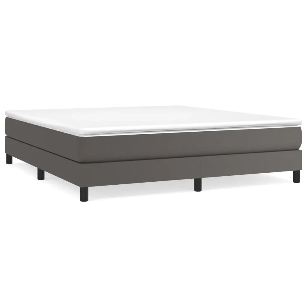 Struttura Letto a Rete a Molle Grigio 160x200 cm in Similpelle 3120710