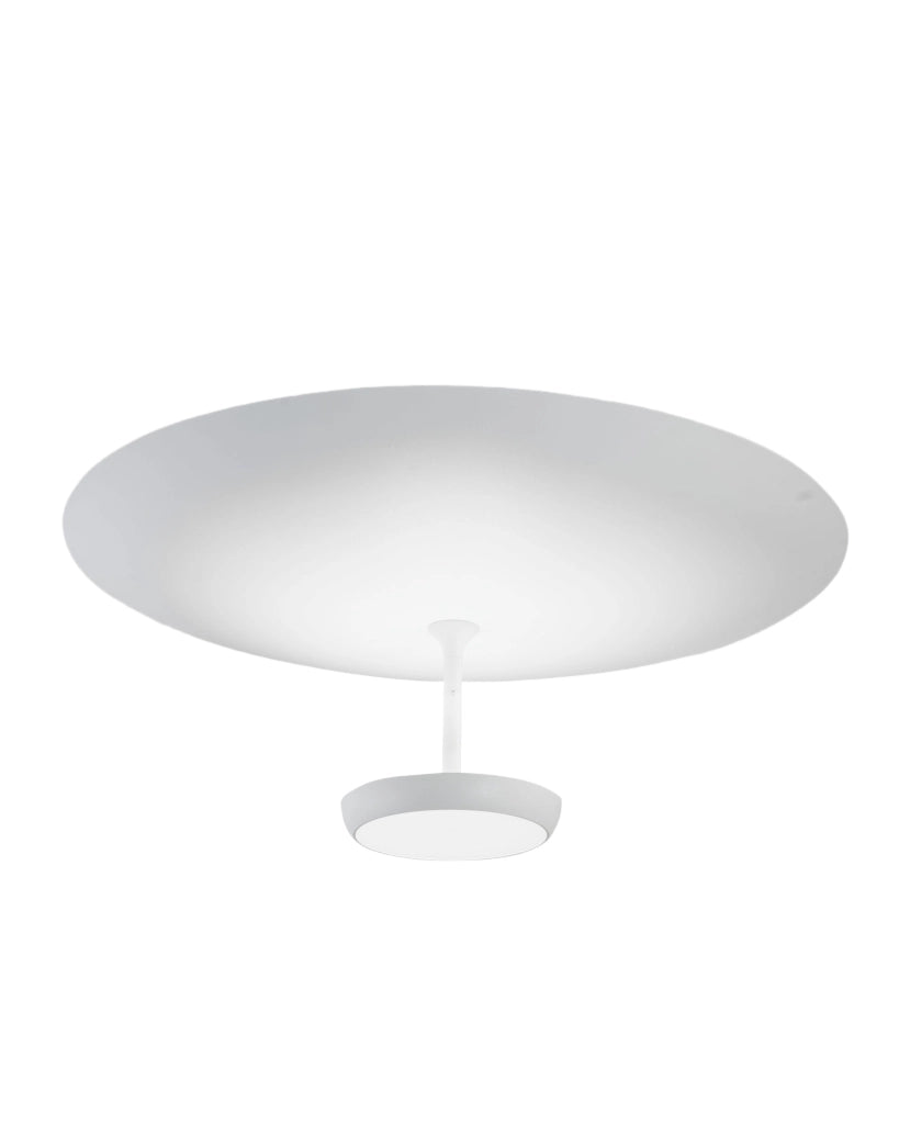 Plafoniera LED Yuko 40W 3200lm - Bianco, Struttura in Metallo e Metacrilato, Dimmerabile a step, Luce Calda 3000K, IP20 - Yuko