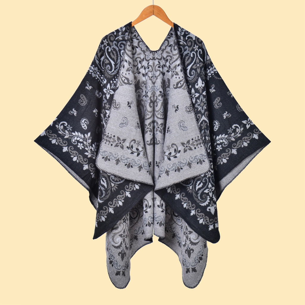 Sciarpa da donna vintage in jacquard con stampa leopardata