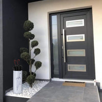 Portaombrelli Interno Esterno Ferro Design Moderno Ombrello Impermeabile Rotondo Salvaspazio Casa Ufficio Colore: Bianco