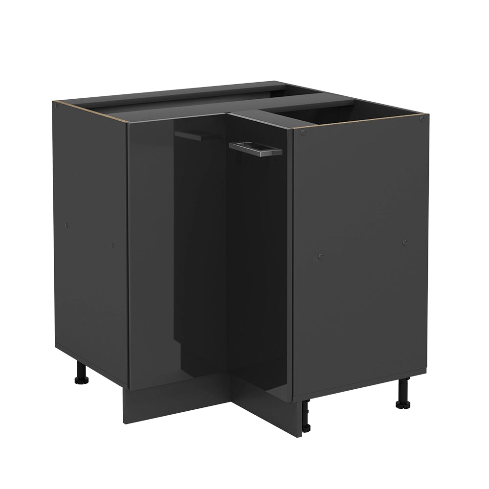 Mobile ad angolo cucina R-Line Antracite lucido/Antracite 75.6 cm senza piano di lavoro Vicco