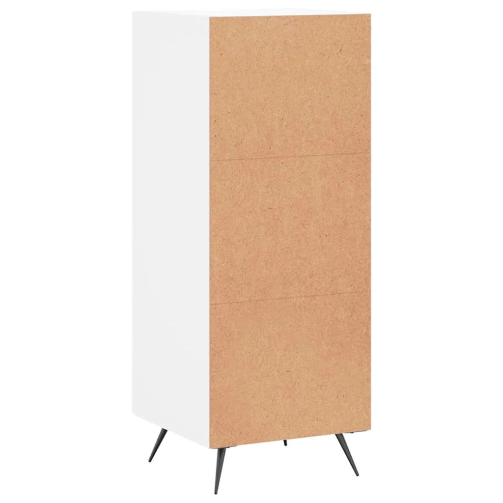 Buffet credenza cassettiera armadio mobile contenitore organizer per cucina soggiorno salotto 34,5 x 34 x 90 cm legno ingegnerizzato bianco 02_0030283