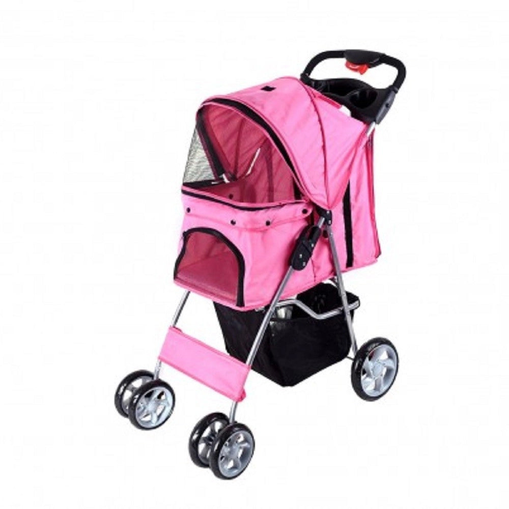 Trade Shop - Passeggino Per Cani Cane Pieghevole Buggy Trasportino Con Zip Traspirante Lavabile -