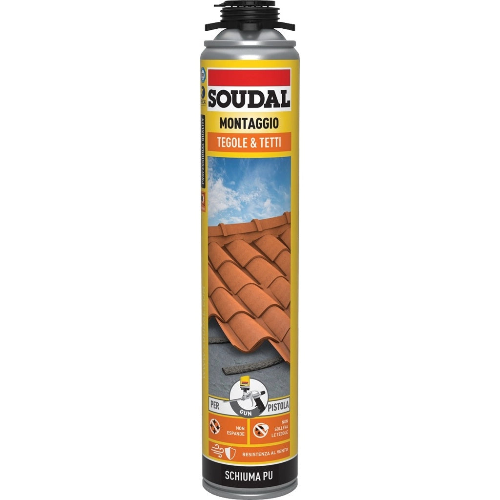 SCHIUMA POLIURETANICA TEGOLE E TETTI 750ML GRIGIA