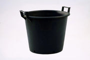 Mastello con manici 55/50x48H nero LT 75 VASO CON MANICI PER PIANTE