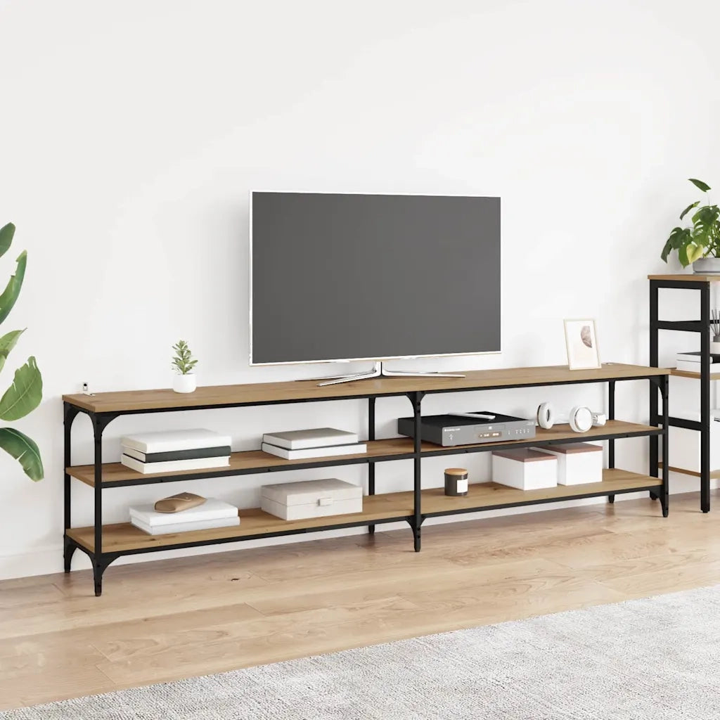 Mobile TV-Credenza per TV-Console TV Rovere artigianale 200 x 30 x 50 cm