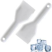 Schrappatrice per ghiaccio in plastica - Schiacciatore di ghiaccio per congelatore - Schiacciatore di ghiaccio per vetri auto - Design ergonomico - 2 pezzi - Materiale duraturo