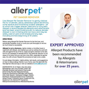 Allerpet Pet Dander Remover - Soluzione per il Sollievo dalle Allergie (355 ml)