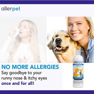 Allerpet Pet Dander Remover - Soluzione per il Sollievo dalle Allergie (355 ml)