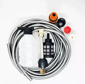 Kit Lavaggio Idropulitrice a Batteria con Mini Soffiatore Incluso, Portatile, 2 Batterie 48V Intercambiabili per Pulizia Versatile e Senza Fili