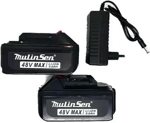 Kit Lavaggio Idropulitrice a Batteria con Mini Soffiatore Incluso, Portatile, 2 Batterie 48V Intercambiabili per Pulizia Versatile e Senza Fili