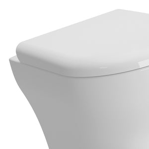 Vaso a pavimento filo muro con scarico parete in ceramica - Serie Zentrum