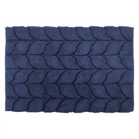TAPPETO TRECCIA 60X90CM DARK DENIM IN COTONE
