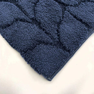 TAPPETO TRECCIA 60X90CM DARK DENIM IN COTONE