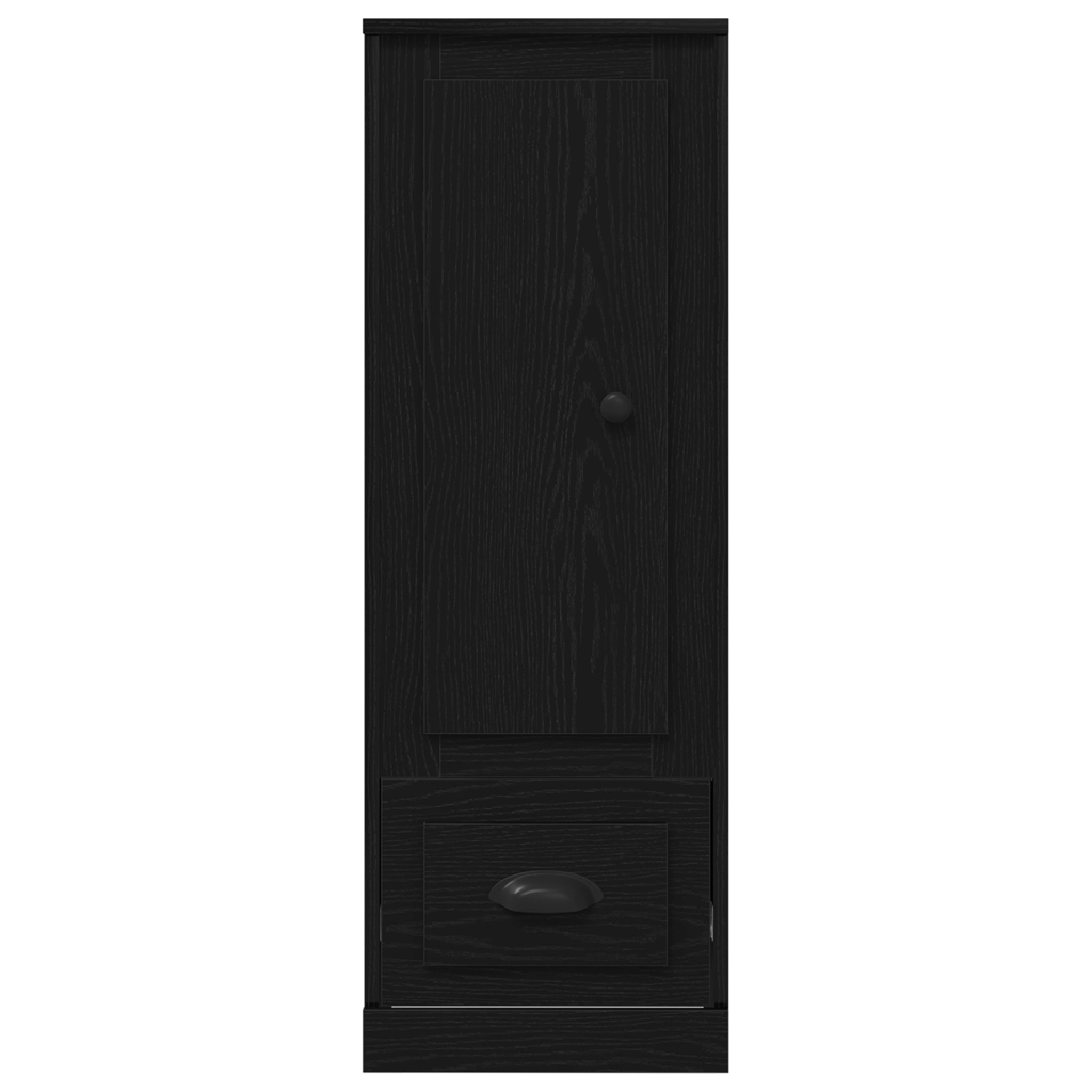 Highboard Nero Quercia 36x35,5x103,5 cm Legno ingegnerizzato