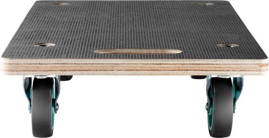 Carrello di Trasporto con 250 Kg di Capacità di Carico, Carrello di Trasporto con 4 Ruote con Silenzatori, Ruotino di Trasporto Rettilineo per Pianoforte, Mobili, Sedia, Lavatrice, Frigorifero, Set di 2, Nero