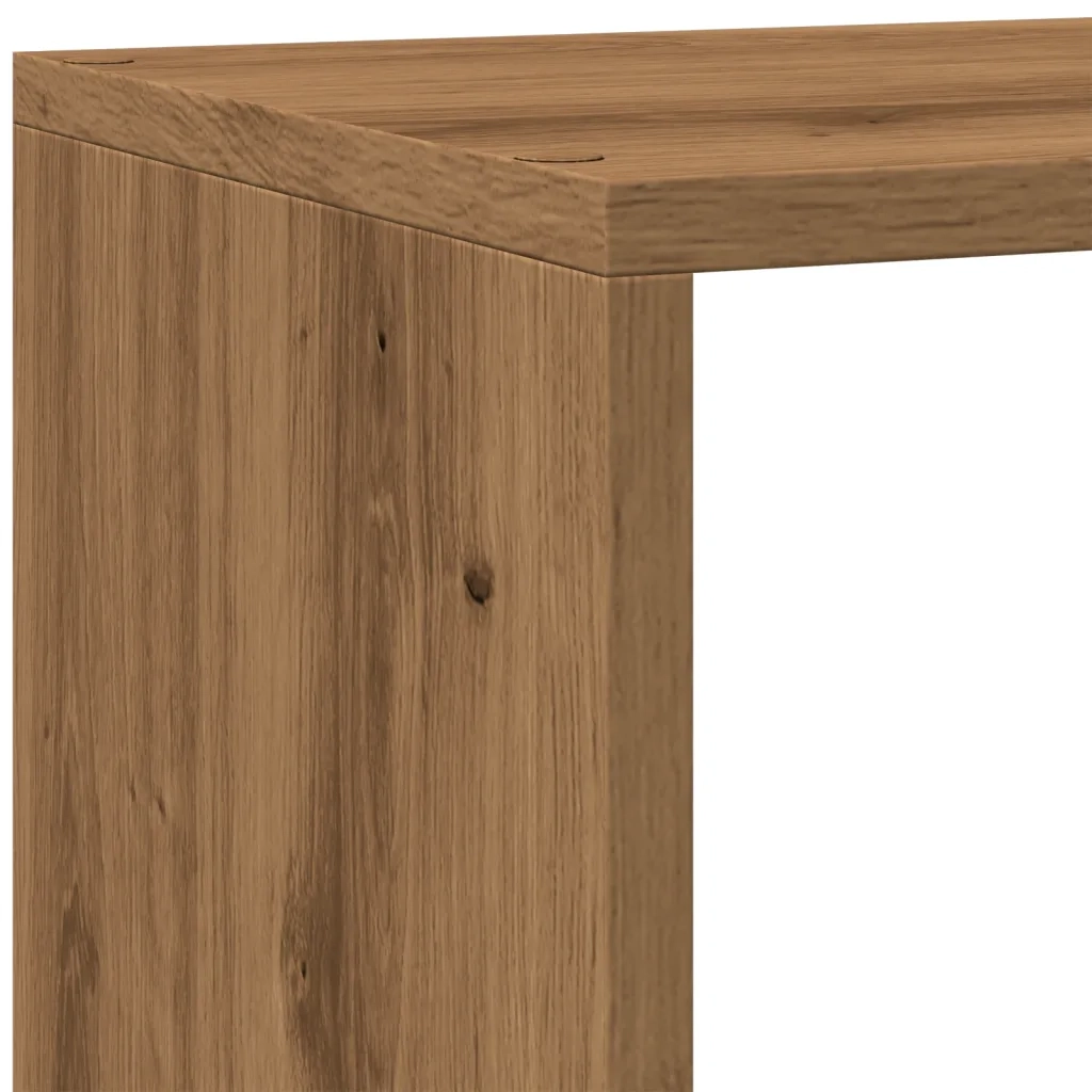 Libreria a 4 Ripiani-Scaffale per Libri-Mobile di Stoccaggio Rovere 143,5x29x143,5 cm in Truciolato