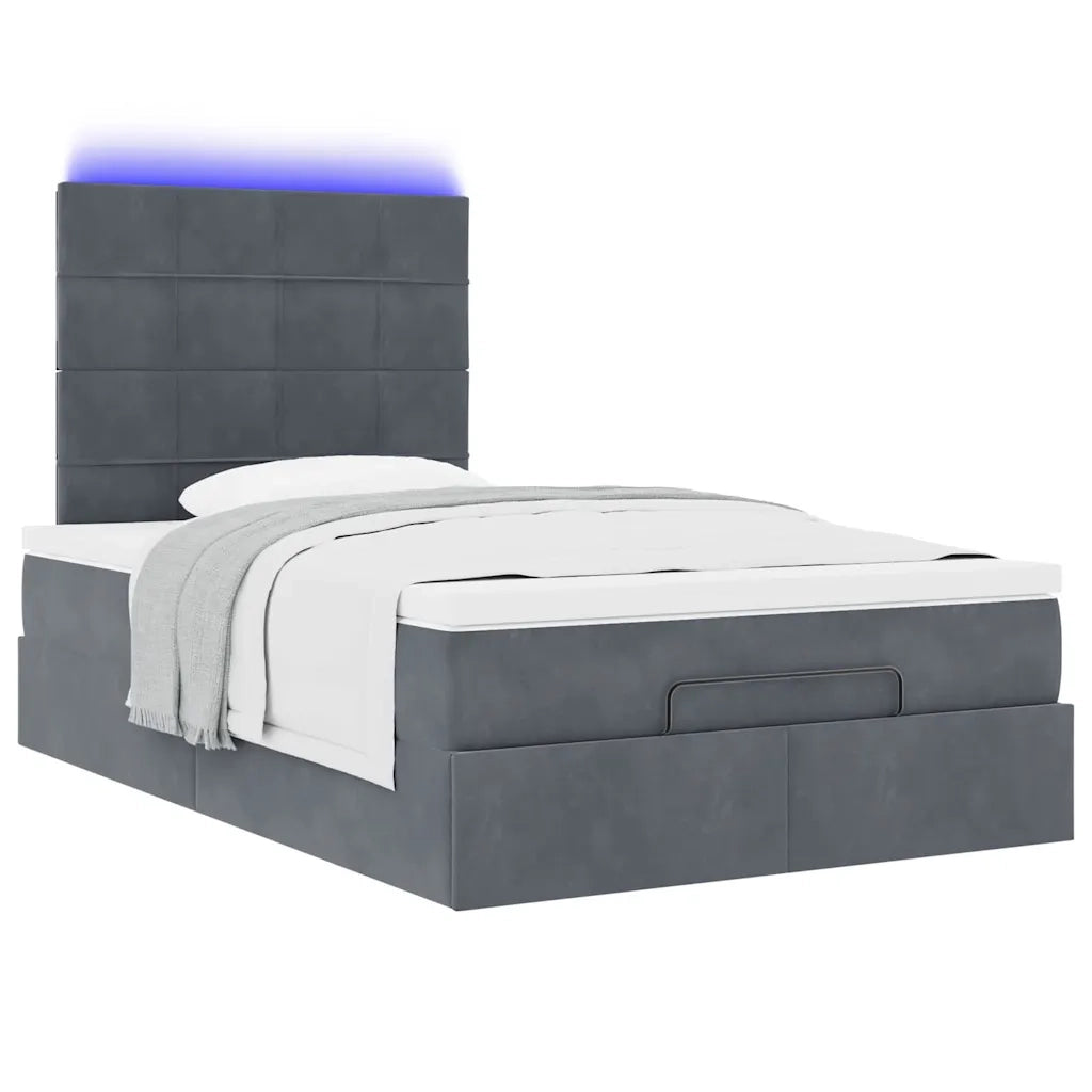 Struttura Letto Pouf con Materassi 80x200 cm Velluto 3314307