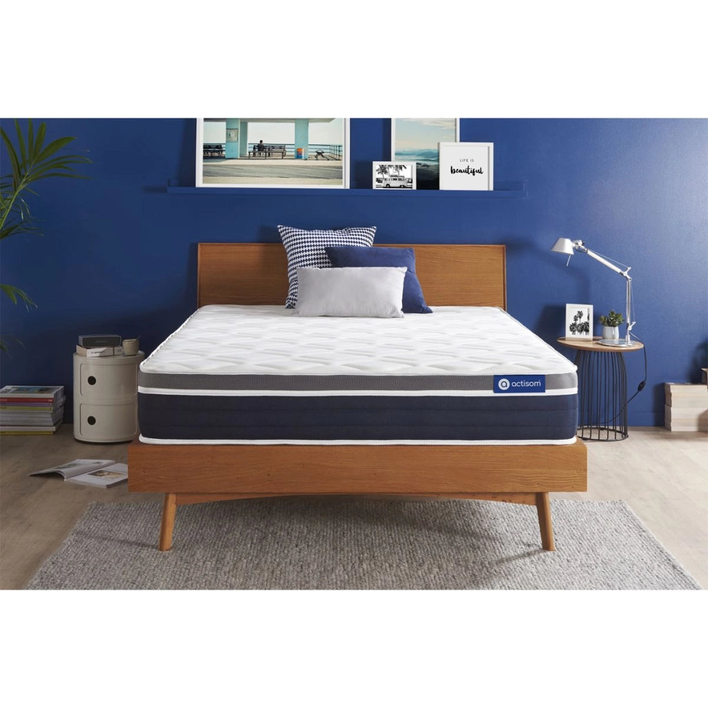 Materasso Actiflex confort 133x183cm - Spessore : 26cm - Molle insacchettate e memory foam - Moderatamente rigido