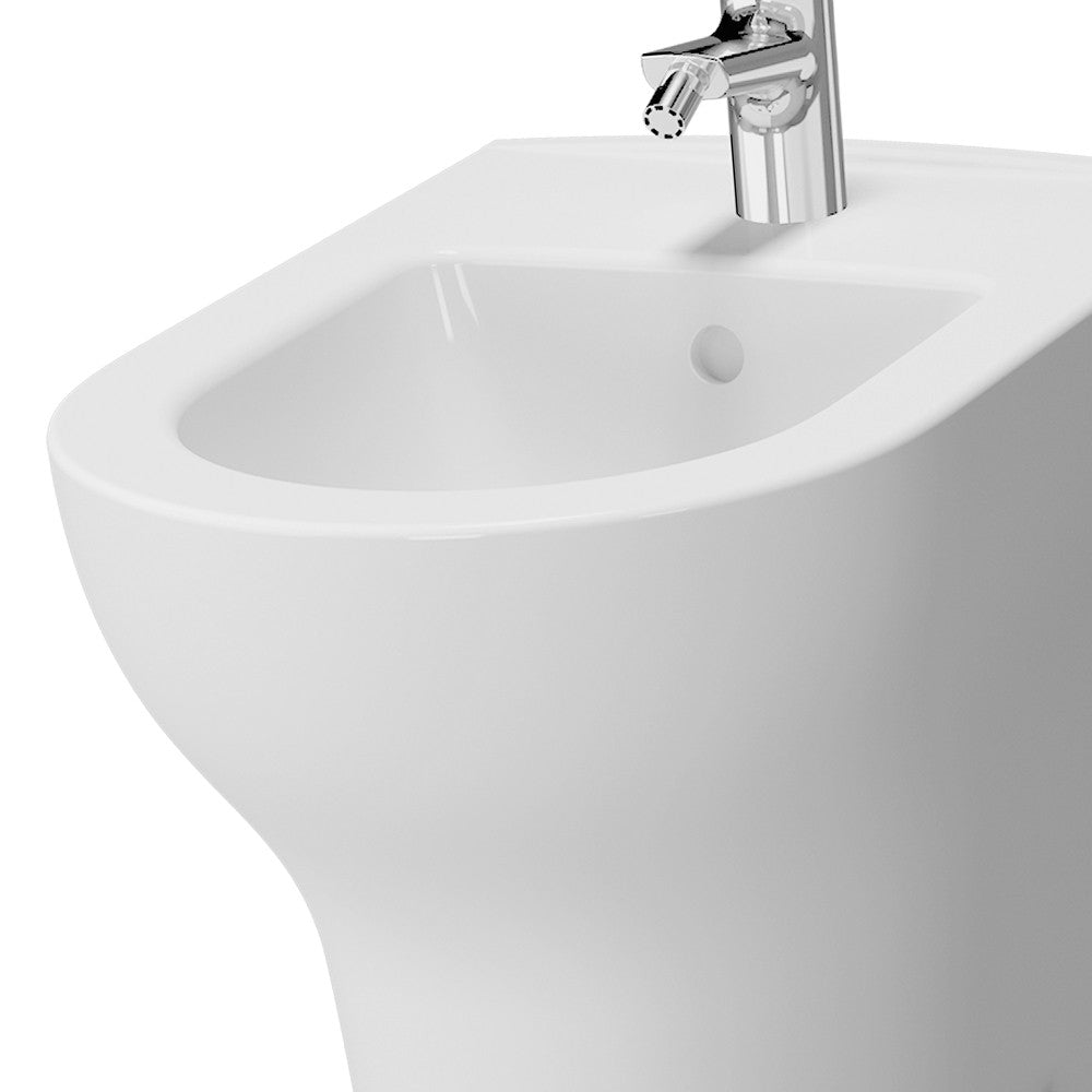 Bidet a pavimento filo muro in ceramica - Serie Zentrum