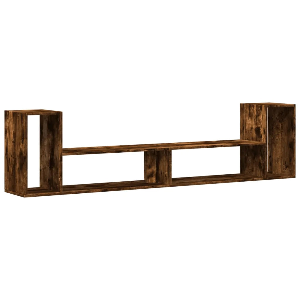 Mobili TV 2 pz Rovere Fumo 100x30x50 cm in Legno Multistrato 840797