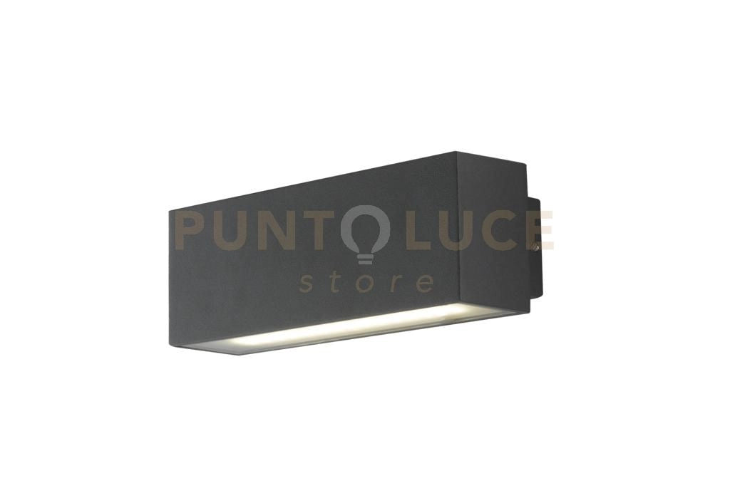 APPLIQUE BIEMISSIONE LED AGERA NERA 12W 1380LM CCT 3000K / 4000K IP54 6,5X9X6,5CM