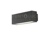 APPLIQUE BIEMISSIONE LED AGERA NERA 12W 1380LM CCT 3000K / 4000K IP54 6,5X9X6,5CM